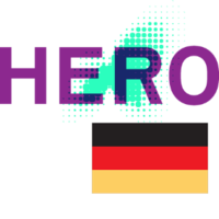 Hero-logo m/tysk flagg