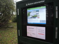 Interaktiv oppslagstavle ved Mostun