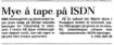Forsidenotis 19.10.1999: Mye å tape på ISDN