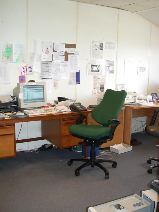 Kjetil sin arbeidsplass